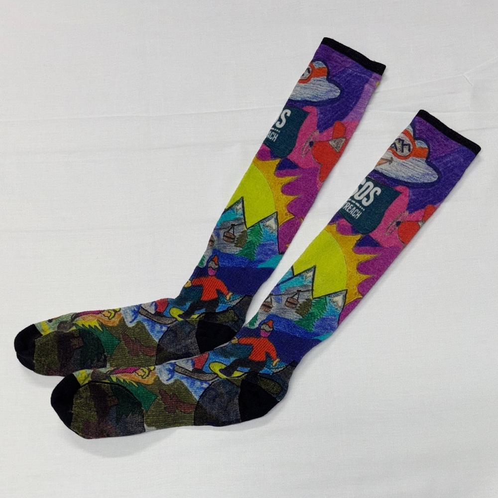 Smartwool colorful OTC merino wool socks XL